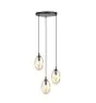 Emibig Suspension Luminaire Astral Acier Noir | Convient pour 3x E14 - Max 10W