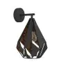 Eglo Applique Murale Carlton 1 Acier Noir Cuivre | IP20 - Convient pour 1x E27 